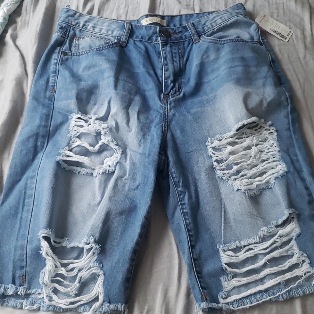 Denim shorts